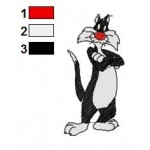 Looney Tunes Sylvester 06 Embroidery Design